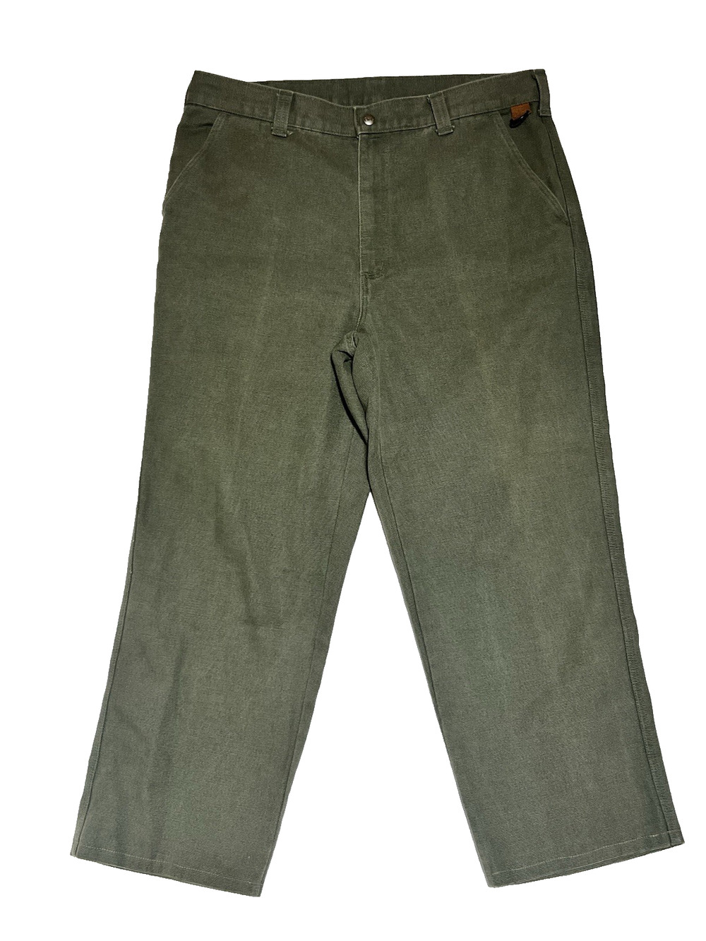 Vintage Orvis Canvas Utility Pants Heavy Cotton Mens 38 Green Fishing USA